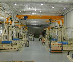 A380 engine thrust reverser assembly lines